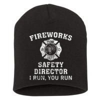 Fireworks Safety Director I Run You Run Bang Short Acrylic Beanie