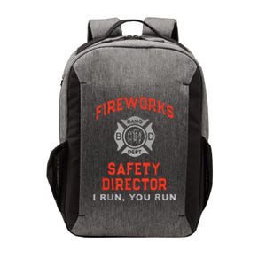 Fireworks Safety Director I Run You Run Funny 4th Of July Vector Backpack