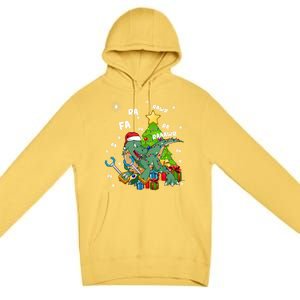 Funny Santa Dinosaur Fa Ra Ra Rawr Rawr Christmas Tgiftrex Xmas Gift Premium Pullover Hoodie