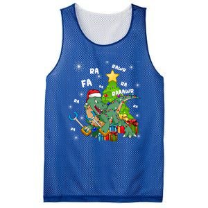 Funny Santa Dinosaur Fa Ra Ra Rawr Rawr Christmas Tgiftrex Xmas Gift Mesh Reversible Basketball Jersey Tank