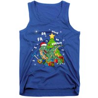 Funny Santa Dinosaur Fa Ra Ra Rawr Rawr Christmas Tgiftrex Xmas Gift Tank Top