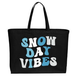 Funny Snow Days Vibes Snow Day Supporter Snow Lover Cute Gift Cotton Canvas Jumbo Tote