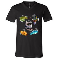 Funny Snake Design For Men Women Kids Toddlers Reptile Lover V-Neck T-Shirt