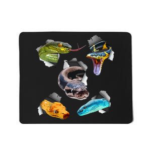 Funny Snake Design For Men Women Kids Toddlers Reptile Lover Mousepad