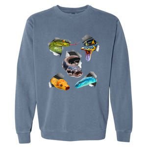 Funny Snake Design For Men Women Kids Toddlers Reptile Lover Garment-Dyed Sweatshirt