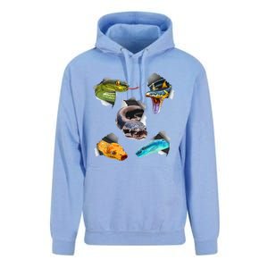 Funny Snake Design For Men Women Kids Toddlers Reptile Lover Unisex Surf Hoodie