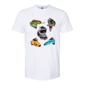 Funny Snake Design For Men Women Kids Toddlers Reptile Lover Softstyle CVC T-Shirt