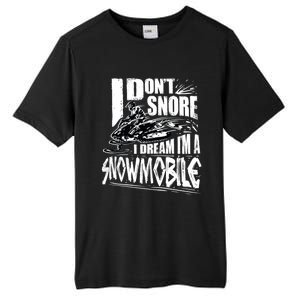 Funny Snowmobile Dream Gift Idea Cool Snowmobiling Gift Tall Fusion ChromaSoft Performance T-Shirt