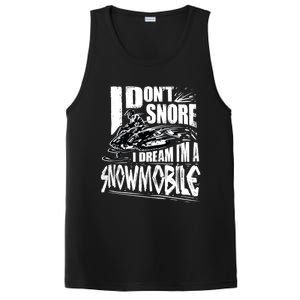 Funny Snowmobile Dream Gift Idea Cool Snowmobiling Gift PosiCharge Competitor Tank