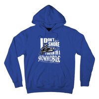 Funny Snowmobile Dream Gift Idea Cool Snowmobiling Gift Hoodie