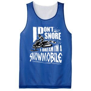 Funny Snowmobile Dream Gift Idea Cool Snowmobiling Gift Mesh Reversible Basketball Jersey Tank