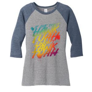 F She Dont Hawk Tush I Wont Tawk Tuah Funny Hawk Tush Women's Tri-Blend 3/4-Sleeve Raglan Shirt