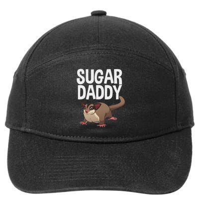 Funny Sugar Dad Design For Daddy Sugar Glider Gliding 7-Panel Snapback Hat