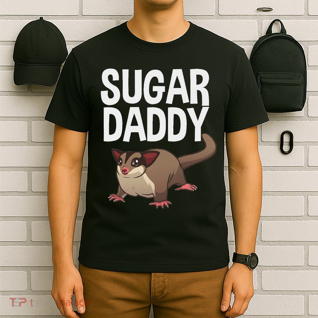 Funny Sugar Dad Design For Men Daddy Sugar Glider Gliding T-Shirt