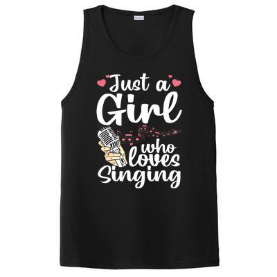 Funny Singing Design For Girls Women Kids Singer Song Lover PosiCharge Competitor Tank