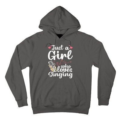 Funny Singing Design For Girls Women Kids Singer Song Lover Hoodie