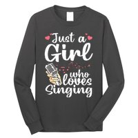 Funny Singing Design For Girls Women Kids Singer Song Lover Long Sleeve Shirt