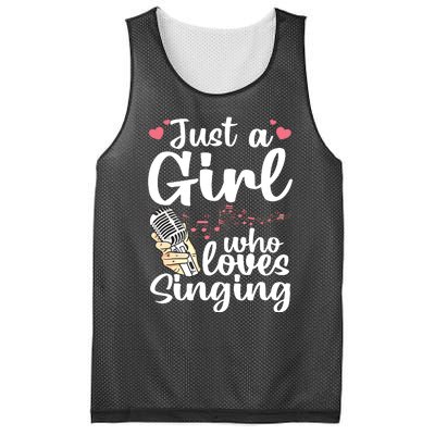 Funny Singing Design For Girls Women Kids Singer Song Lover Mesh Reversible Basketball Jersey Tank