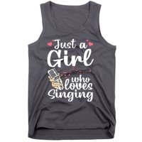 Funny Singing Design For Girls Women Kids Singer Song Lover Tank Top