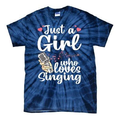 Funny Singing Design For Girls Women Kids Singer Song Lover Tie-Dye T-Shirt