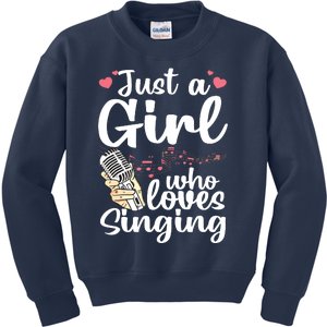 Funny Singing Design For Girls Women Kids Singer Song Lover Kids Sweatshirt