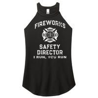 Fireworks Safety Director Lead With Humor Women’s Perfect Tri Rocker Tank