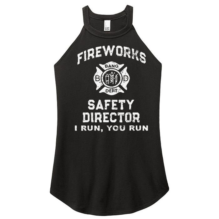 Fireworks Safety Director Lead With Humor Women’s Perfect Tri Rocker Tank