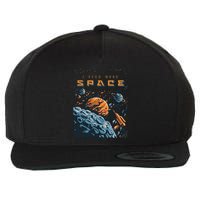 Funny Space Design I Need More Space Wool Snapback Cap