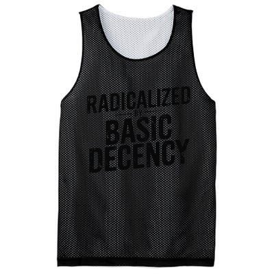 Funny Social Democracy Radicalized By Basic Decency Mesh Reversible Basketball Jersey Tank