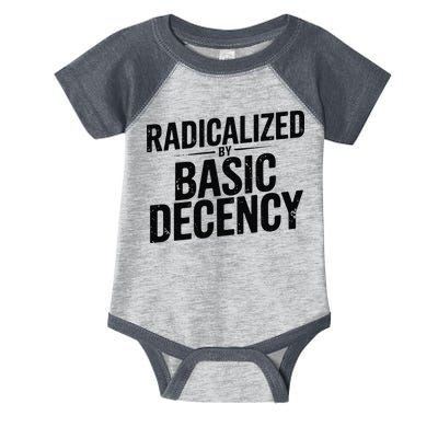 Funny Social Democracy Radicalized By Basic Decency Infant Baby Jersey Bodysuit