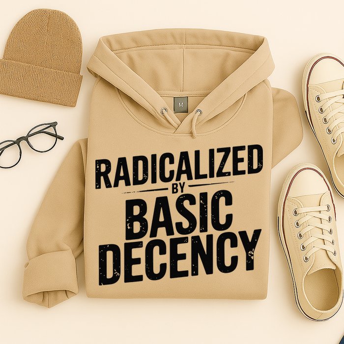 Funny Social Democracy Radicalized By Basic Decency Hoodie
