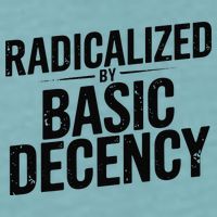 Funny Social Democracy Radicalized By Basic Decency Sueded Cloud Jersey T-Shirt