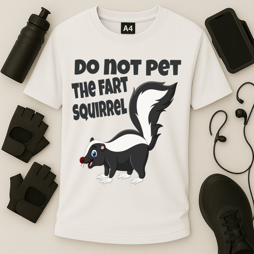 Fart Squirrel Do Not Pet Skunk Gift Performance Shirt