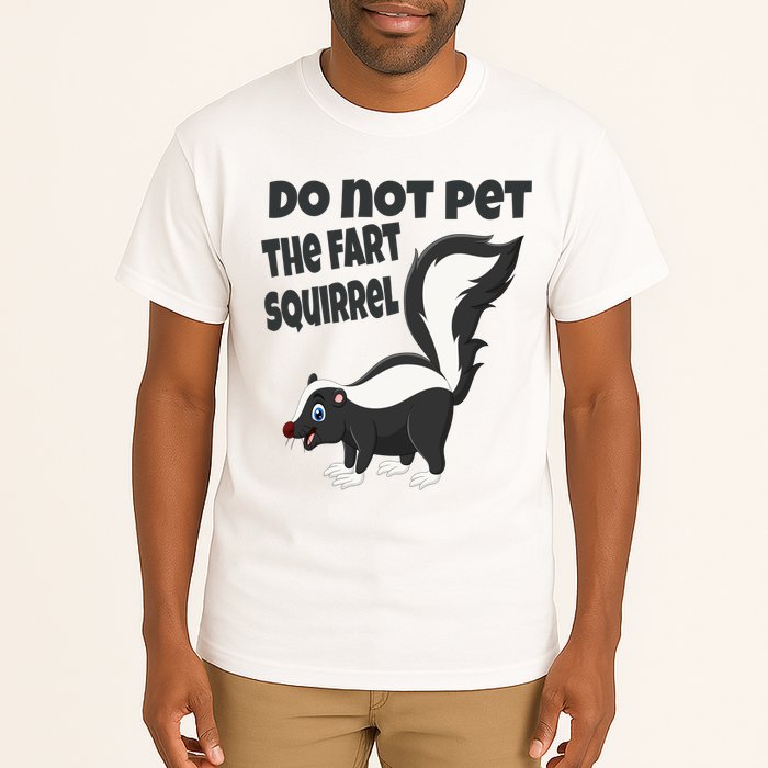 Fart Squirrel Do Not Pet Skunk Gift Tall T-Shirt