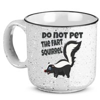 Fart Squirrel Do Not Pet Skunk Gift 15oz Campfire Ceramic Mug