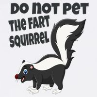 Fart Squirrel Do Not Pet Skunk Gift Youth Performance Sprint T-Shirt