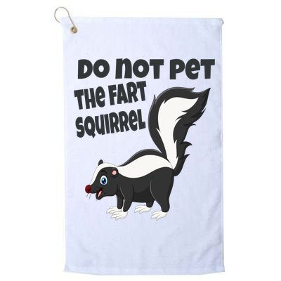 Fart Squirrel Do Not Pet Skunk Gift Golf Towel