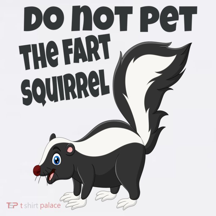 Fart Squirrel Do Not Pet Skunk Gift Short Acrylic Beanie