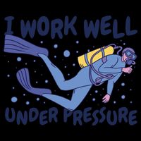 Funny Scuba Diving I Work Well Under Pressure 16oz Travel Tumbler