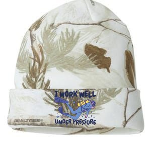 Funny Scuba Diving I Work Well Under Pressure Kati Licensed 12" Camo Beanie