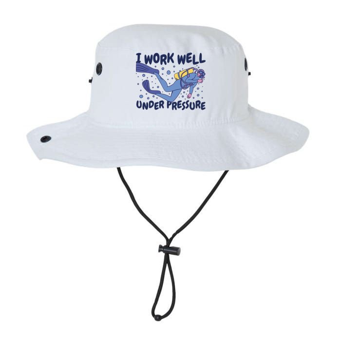 Funny Scuba Diving I Work Well Under Pressure Bucket Hat