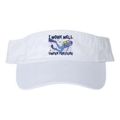 Funny Scuba Diving I Work Well Under Pressure Visor
