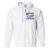 Funny Scuba Diving I Work Well Under Pressure Full Zip Hoodie