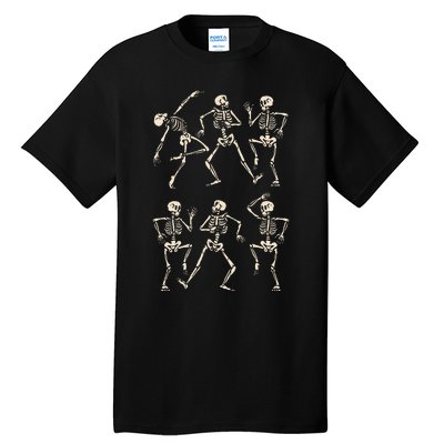 Funny Skeletons Dance Halloween Tall T-Shirt