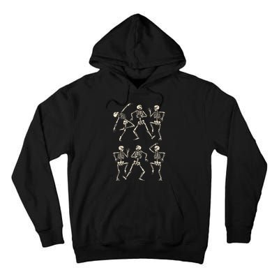 Funny Skeletons Dance Halloween Tall Hoodie