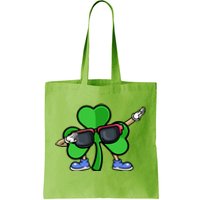 Funny Shamrock Dabbing Happy St Patrick Day Irish Gift Tote Bag