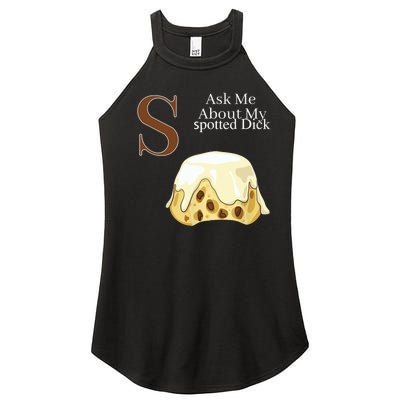 Funny Spotted Dick Pastry Chef British Dessert Gift Women’s Perfect Tri Rocker Tank