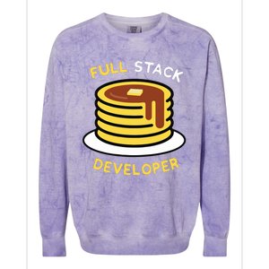 Full Stack Developer Programmer Funny Colorblast Crewneck Sweatshirt