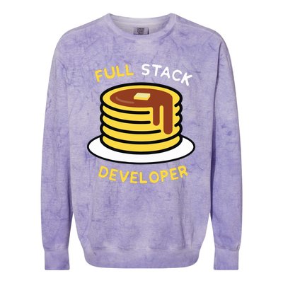 Full Stack Developer Programmer Funny Colorblast Crewneck Sweatshirt