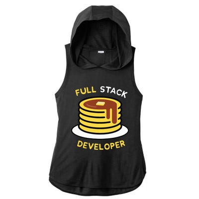 Full Stack Developer Programmer Funny Ladies PosiCharge Tri-Blend Wicking Draft Hoodie Tank